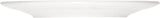 White Flat Plate with Rim 7.9