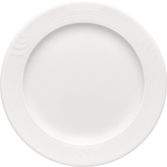 White Flat Plate with Rim 9" dia. x 0.8" Carat by Bauscher