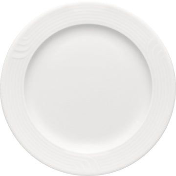 White Flat Plate with Rim 11" dia. x 1" Carat by Bauscher
