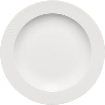 White Deep Plate With Rim 9" dia. x 1.3" 11.5 oz Carat by Bauscher