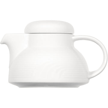 White Teapot 5.8" dia. x 3.5" 11.8 oz Carat by Bauscher