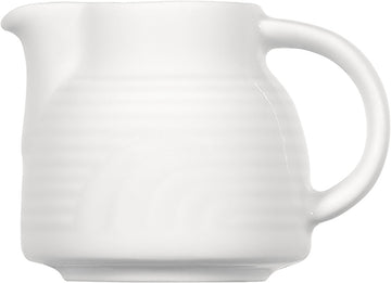 White Creamer With Handle 3.8" dia. x 2.8" 5.1 oz Carat by Bauscher