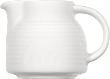 White Creamer With Handle 5" dia. x 3.7" 10.1 oz Carat by Bauscher