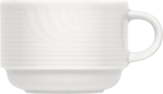 White Cup, Stackable 3.1" dia. x 2.6" 7.4 oz Carat by Bauscher