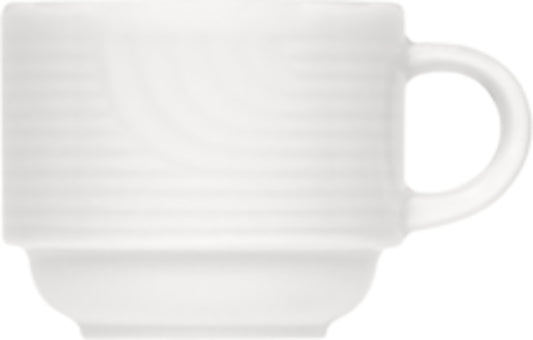 White Cup, Stackable 2.4" dia. x 2" 3 oz Carat by Bauscher