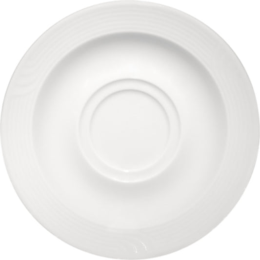 White Combi Saucer 6.2" dia. x 0.8" Carat by Bauscher