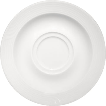 White Combi Saucer 6.2" dia. x 0.8" Carat by Bauscher