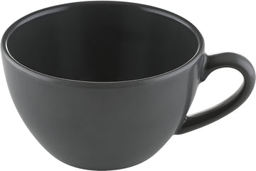 Cafþ-Au-Lait Cup 4.2" dia. x 2.6" 11.8 oz  Sandstone Dark Grey by Bauscher