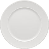 White Flat Plate with Rim 6.2