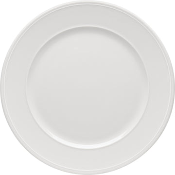 White Flat Plate with Rim 10.2" dia. x 1" Come4Table by Bauscher