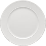 White Flat Plate with Rim 11.4