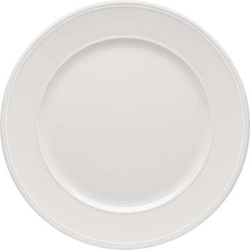 White Flat Plate with Rim 12.5" dia. x 1.1" Come4Table by Bauscher