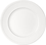 White Flat Plate with Steep Rim 8.6