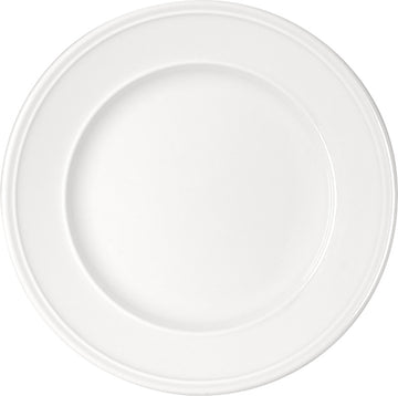 White Flat Plate with Steep Rim 10.3" dia. x 1.5" Come4Table by Bauscher