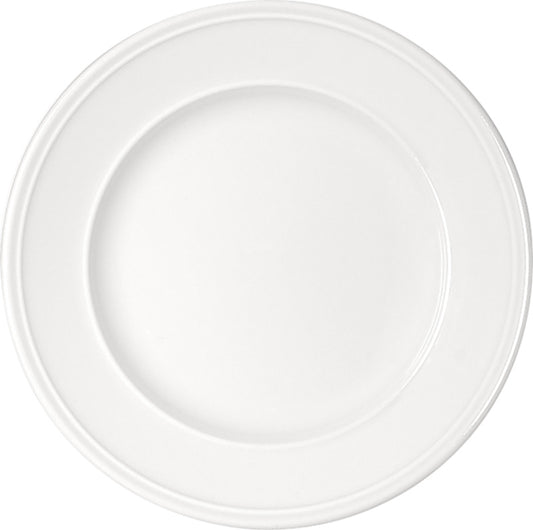 White Flat Plate with Steep Rim 11.3" dia. x 1.6" Come4Table by Bauscher