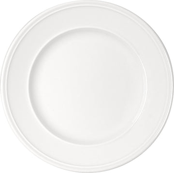 White Flat Plate with Steep Rim 11.3" dia. x 1.6" Come4Table by Bauscher