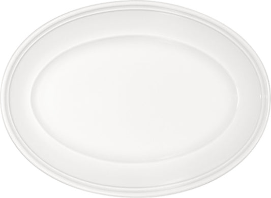 White Oval Platter with Steep Rim 8" x 5.3" x 1.3" Come4Table by Bauscher