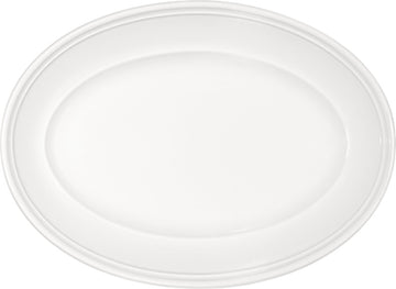 White Oval Platter with Steep Rim 8" x 5.3" x 1.3" Come4Table by Bauscher
