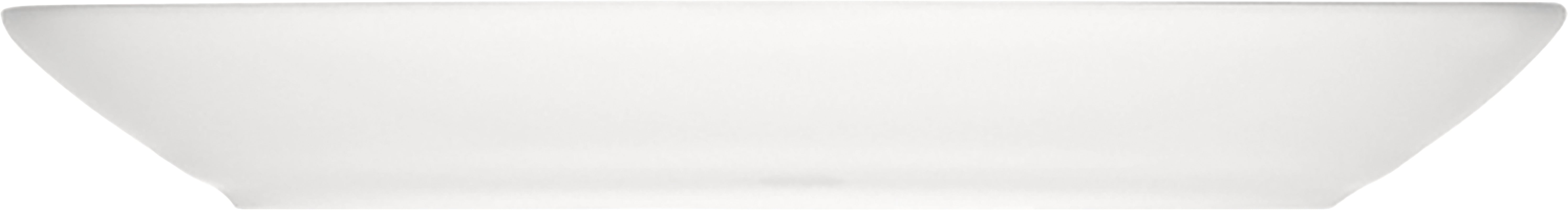 White Oval Platter with Steep Rim 12.6