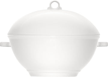 White Soup Tureen 8.9" dia. x 7.3" 67.6 oz Come4Table by Bauscher