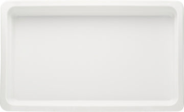 White Gastronorm Tray 20.9" x 12.8" x 2.6" 246.8 oz Buffet by Bauscher