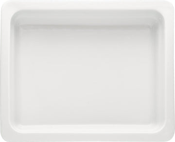 White Gastronorm Tray 12.8" x 10.4" x 2.6" 111.6 oz Buffet by Bauscher