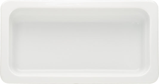 White Gastronorm Tray 12.8" x 6.9" x 2.6" 64.3 oz Buffet by Bauscher