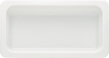 White Gastronorm Tray 12.8" x 6.9" x 3.9" 99.8 oz Buffet by Bauscher