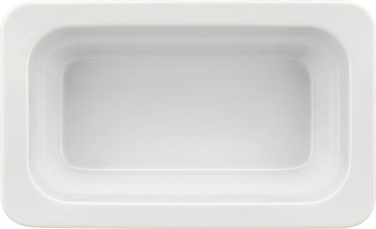 White Gastronorm Tray 10.4" x 6.4" x 2.6" 40.6 oz Buffet by Bauscher