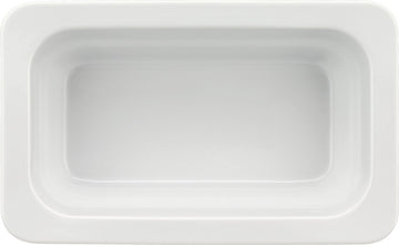 White Gastronorm Tray 10.4" x 6.4" x 2.6" 40.6 oz Buffet by Bauscher