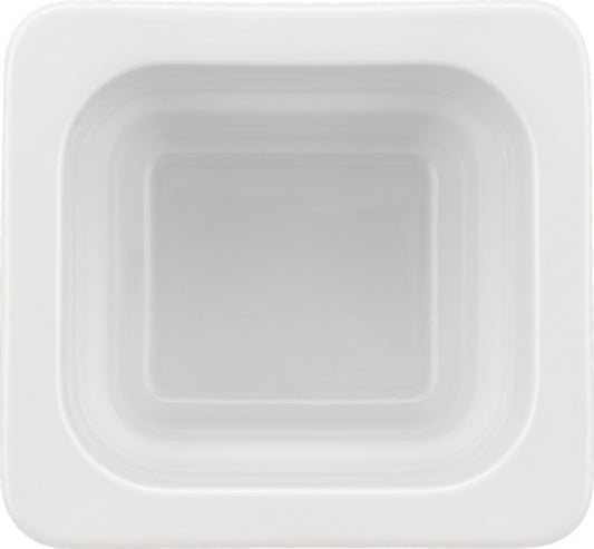 White Gastronorm Tray 6.9" x 6.4" x 2.6" 25.4 oz Buffet by Bauscher