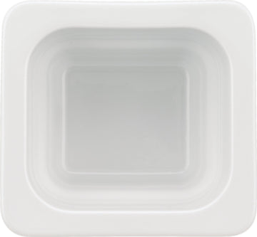 White Gastronorm Tray 6.9" x 6.4" x 2.6" 25.4 oz Buffet by Bauscher