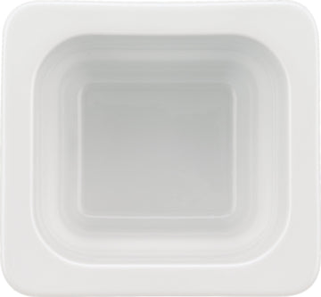 White Gastronorm Tray 6.9" x 6.4" x 5.9" 65.9 oz Buffet by Bauscher