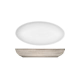 Ceramica Grey Oval Dish 9.1
