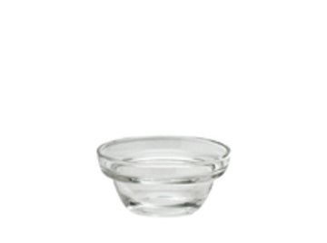 Glass insert 4.3" dia. x 2" 5 oz Neutral by Hepp