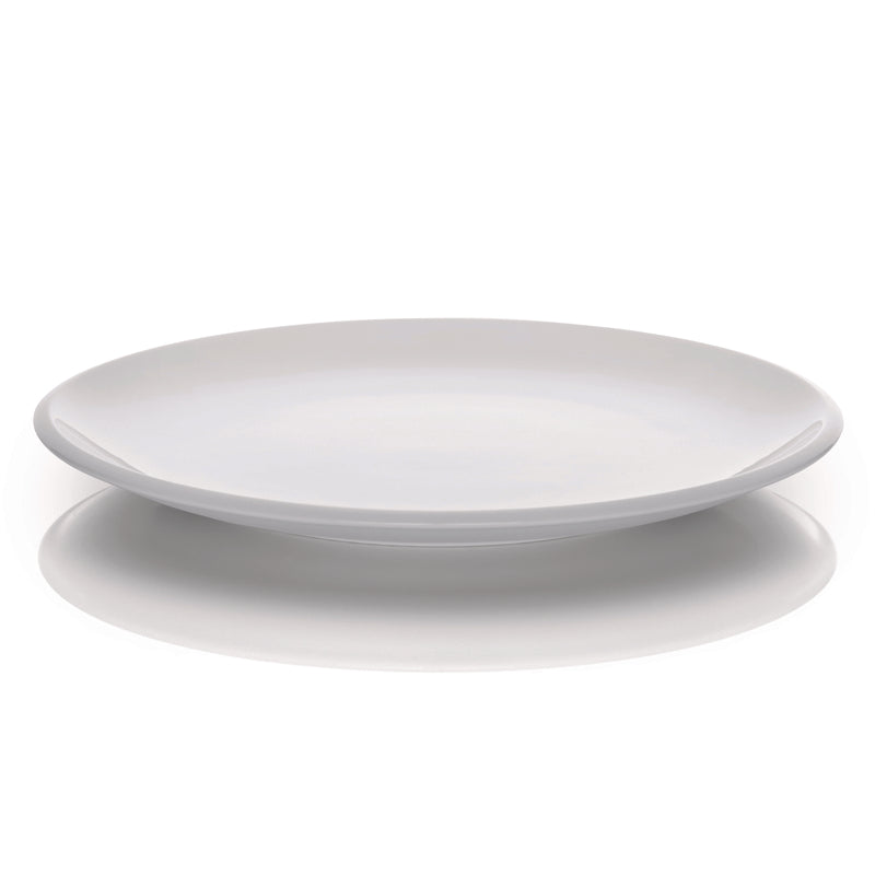 White Flat Coupe Plate 11.4