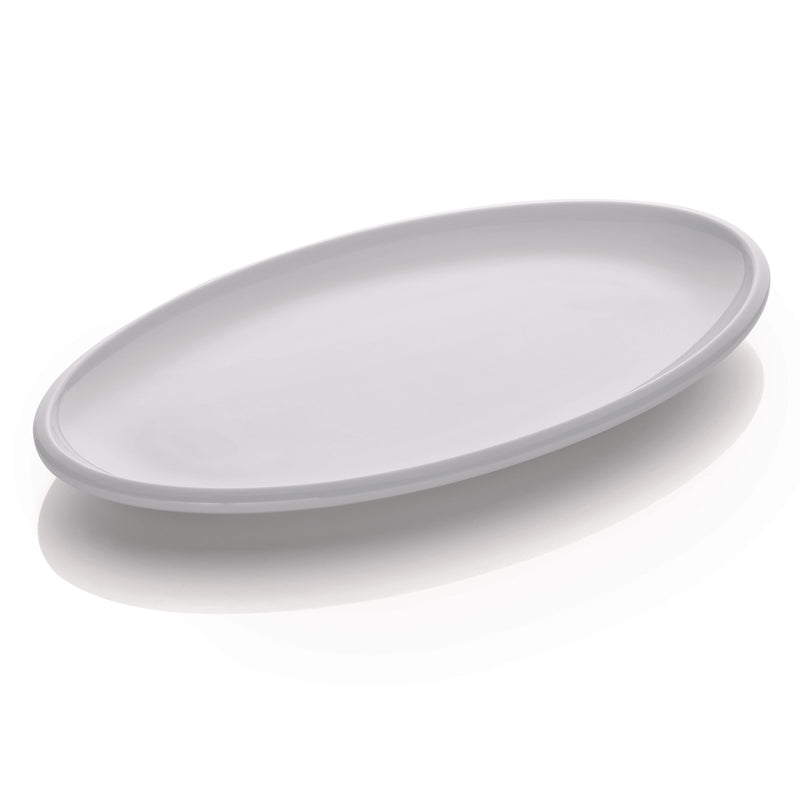 White Oval Platter 11.4