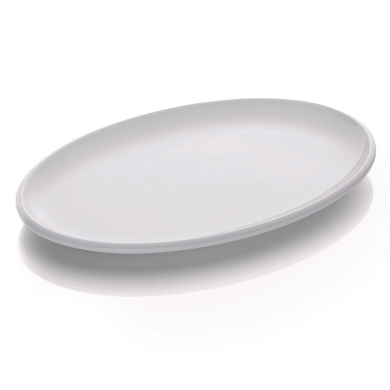 White Oval Platter 13