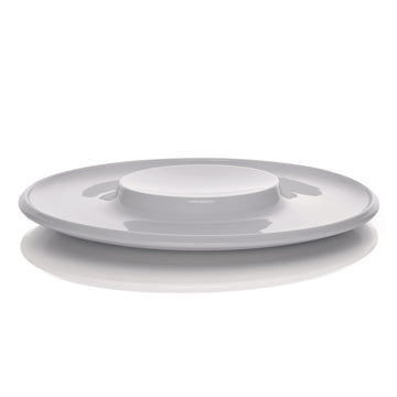 White Vulcano Plate 12.2" dia. x 1.3" Synergy by WMF