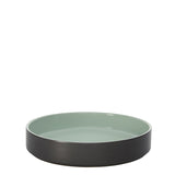 Geo Green Round Bowl 8.7