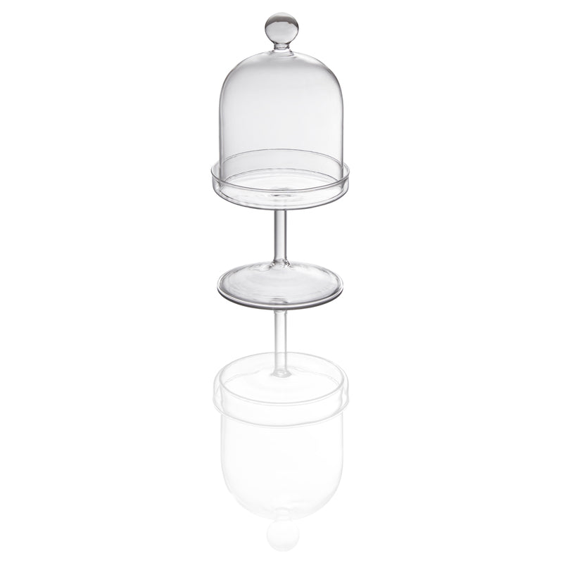 Clear Cloche on Stand 3.9