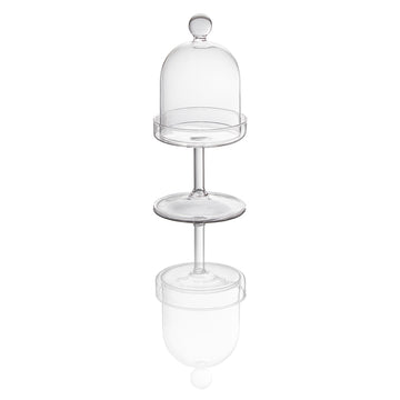 Clear Cloche on Stand 3.1" dia. x 2.8" x 6.7" Style Lights by WMF