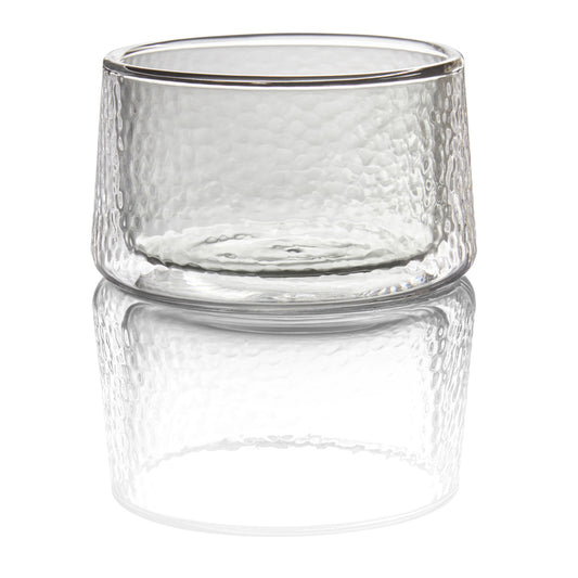 Smoke Round Double Walled Glass 4.7" dia. x 2.8", 8.5 oz Style Lights by WMF