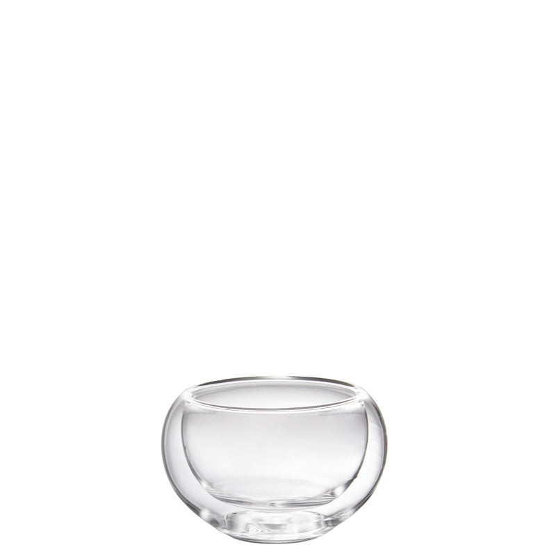 Clear Round Double Walled Bowl 2.9