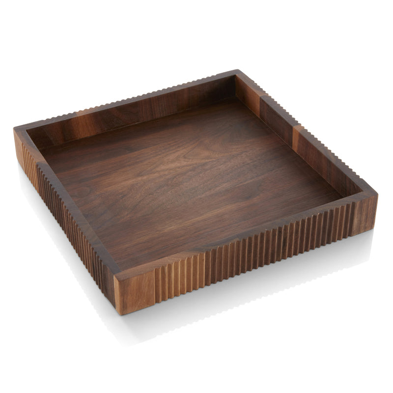 Walnut Square Tray 10" x 10" x 1.5" Style Lights by WMF