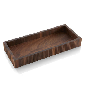 Walnut Rectangle Tray 12" x 5" x 1.5" Style Lights by WMF