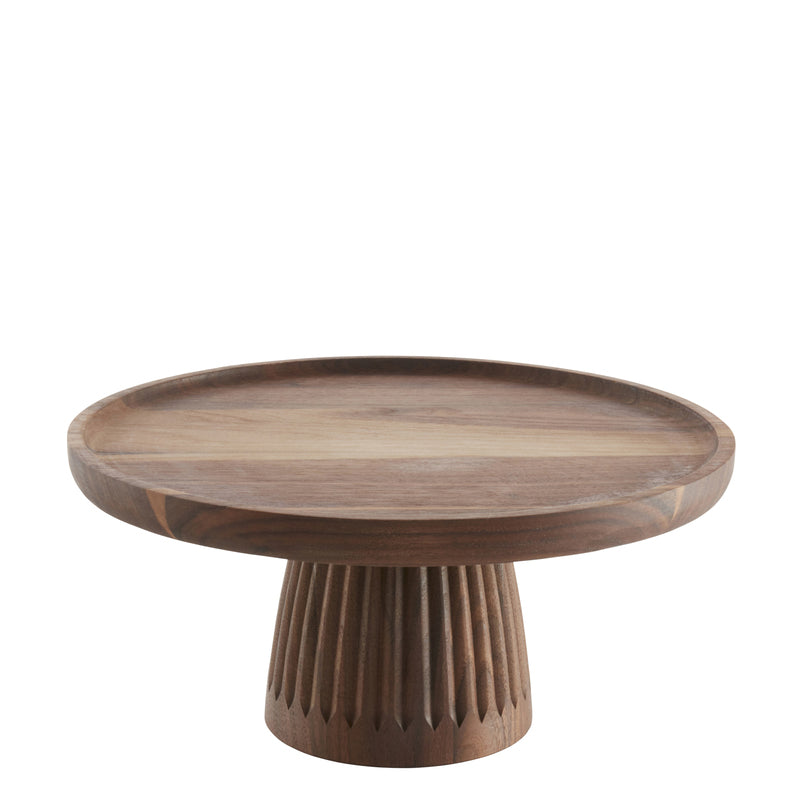 Walnut Pastry Stand 11.8