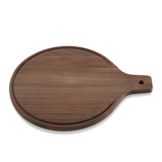 Walnut Round Server 11.8" dia., 15" x 15" x 0.6" Style Lights by WMF