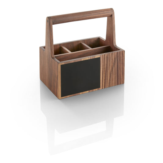 Walnut Cutlery Box with Handle 6.1" x 8.7" x 9.1" Style Lights by WMF