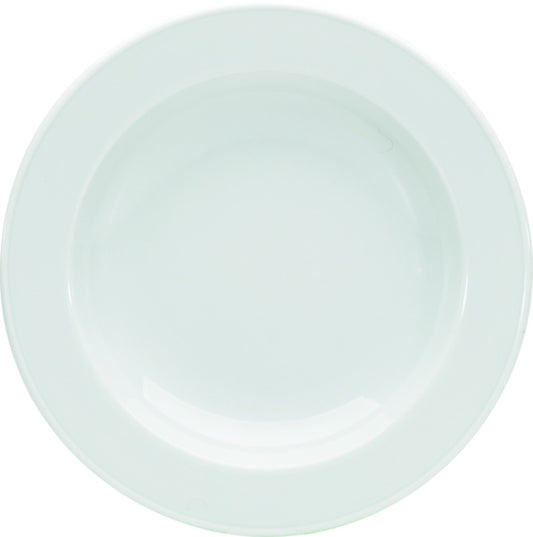White Half Deep Plate with Rim 7.5" dia. x 1.3" 8.5 oz Bonn by Bauscher
